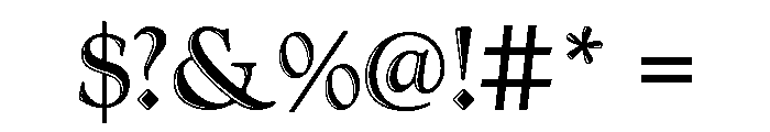 Goudy Handtooled Regular Font OTHER CHARS