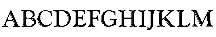 Goudy Handtooled Regular Font UPPERCASE