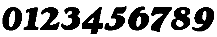 Goudy Heavyface Regular Italic Font OTHER CHARS