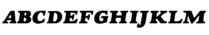 Goudy Heavyface Regular Italic Font UPPERCASE
