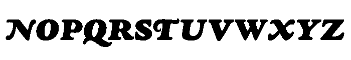 Goudy Heavyface Regular Italic Font UPPERCASE
