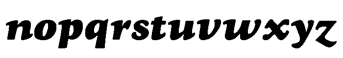 Goudy Heavyface Regular Italic Font LOWERCASE