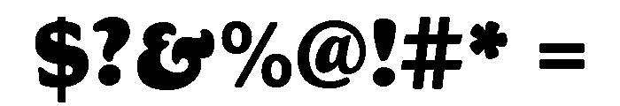 Goudy Heavyface Regular Font OTHER CHARS