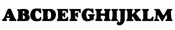 Goudy Heavyface Regular Font UPPERCASE