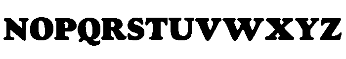 Goudy Heavyface Regular Font UPPERCASE