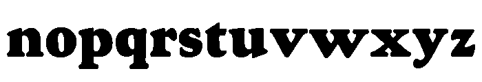 Goudy Heavyface Regular Font LOWERCASE
