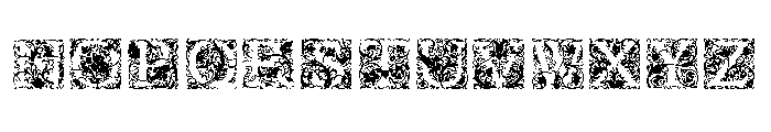 Goudy Initials Flora Font UPPERCASE