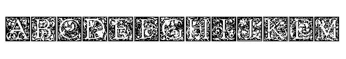 Goudy Initials Regular Font UPPERCASE