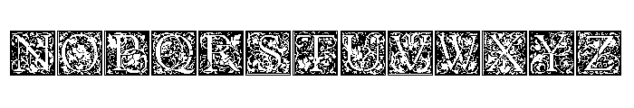 Goudy Initials Regular Font UPPERCASE