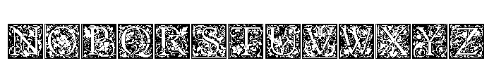 Goudy Initials Regular Font LOWERCASE
