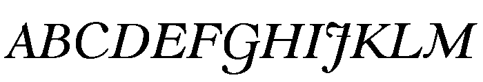 Goudy Modern Regular Italic Font UPPERCASE