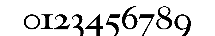 Goudy Modern Regular Font OTHER CHARS