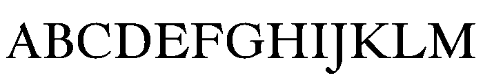 Goudy Modern Regular Font UPPERCASE