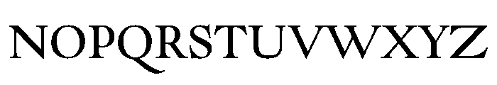 Goudy Modern Regular Font UPPERCASE