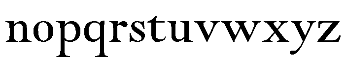 Goudy Modern Regular Font LOWERCASE