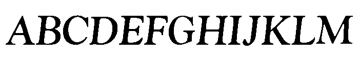 Goudy Oldstyle Bold Italic Font UPPERCASE