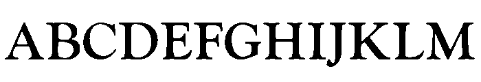 Goudy Oldstyle Bold Font UPPERCASE