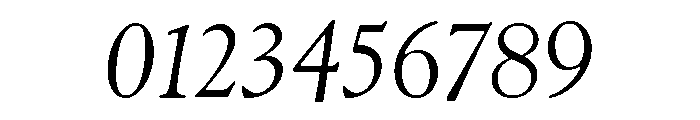 Goudy Oldstyle Regular Italic Font OTHER CHARS