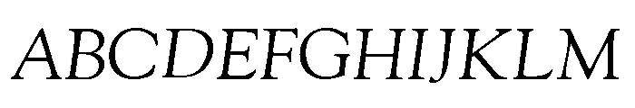 Goudy Oldstyle Regular Italic Font UPPERCASE