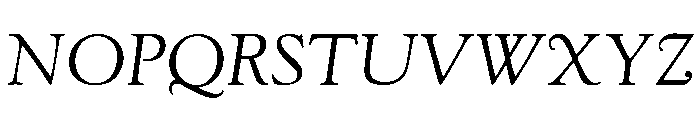 Goudy Oldstyle Regular Italic Font UPPERCASE