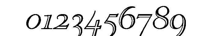 Goudy Open Regular Italic Font OTHER CHARS