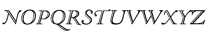 Goudy Open Regular Italic Font UPPERCASE