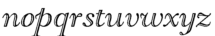 Goudy Open Regular Italic Font LOWERCASE
