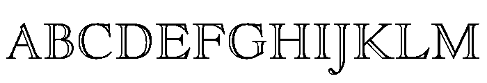 Goudy Open Regular Font UPPERCASE