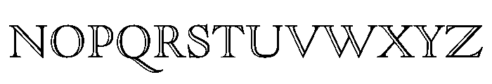 Goudy Open Regular Font UPPERCASE