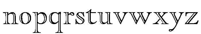 Goudy Open Regular Font LOWERCASE