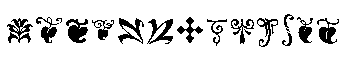 Goudy Ornaments Font UPPERCASE