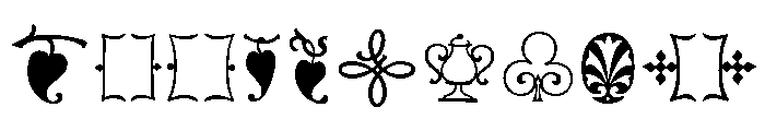 Goudy Ornaments Font UPPERCASE