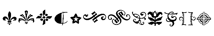 Goudy Ornaments Font LOWERCASE