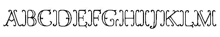 Goudy Ornate Regular Font UPPERCASE
