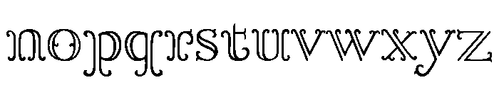 Goudy Ornate Regular Font LOWERCASE