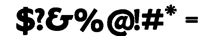Goudy Sans Bold Font OTHER CHARS