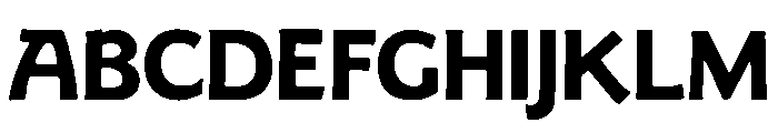 Goudy Sans Bold Font UPPERCASE