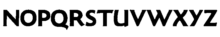 Goudy Sans Bold Font UPPERCASE