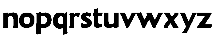 Goudy Sans Bold Font LOWERCASE