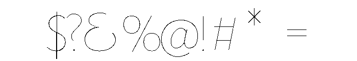 Goudy Sans Hairline Font OTHER CHARS