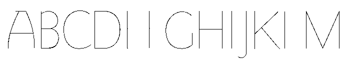 Goudy Sans Hairline Font UPPERCASE