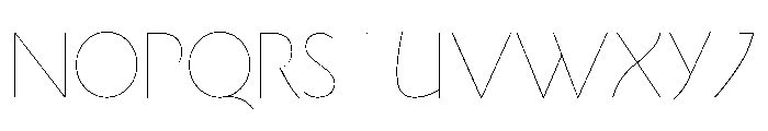 Goudy Sans Hairline Font UPPERCASE