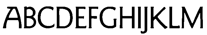 Goudy Sans Light Font UPPERCASE