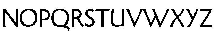 Goudy Sans Light Font UPPERCASE