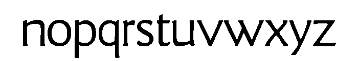 Goudy Sans Light Font LOWERCASE
