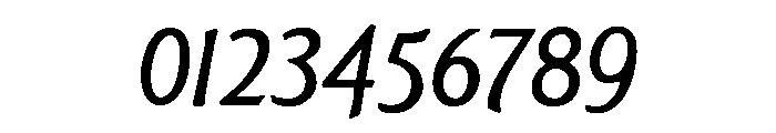 Goudy Sans Regular Italic Font OTHER CHARS