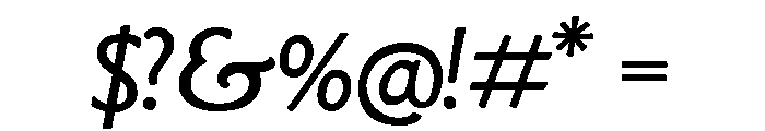 Goudy Sans Regular Italic Font OTHER CHARS