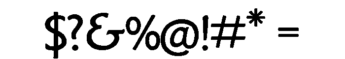 Goudy Sans Regular Font OTHER CHARS