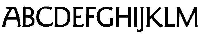Goudy Sans Regular Font UPPERCASE