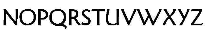 Goudy Sans Regular Font UPPERCASE